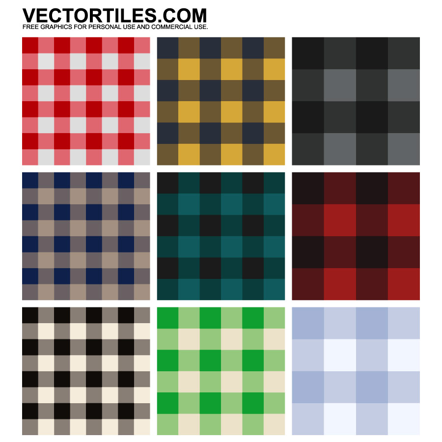 Flannel Fabric Patterns | Vector Tiles